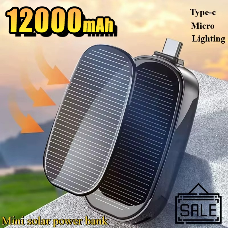 Solar Charger Panel Foldable - Emergency Solar Mini Portable Power Bank