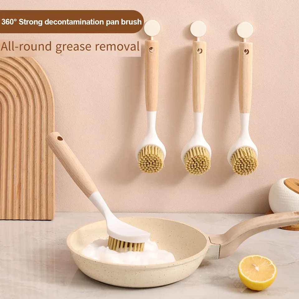 1PCS Bamboo Handle Kitchen Dis - огляд і ціна Dish Brush Bamboo