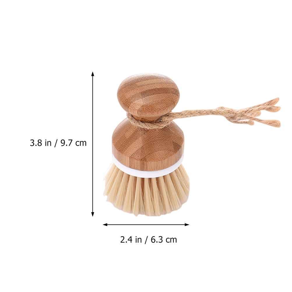 1Pcs Pot Dish Brush Bamboo Han - огляд і ціна Dish Brush Bamboo