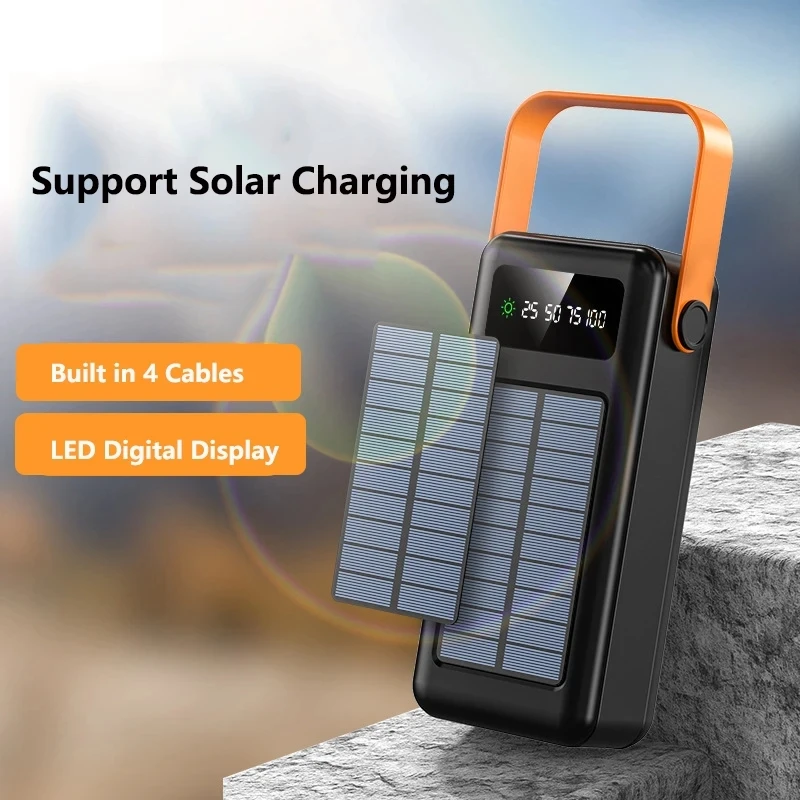 100000mAh Power Bank Portable  - огляд і ціна Solar Charger Panel Foldable