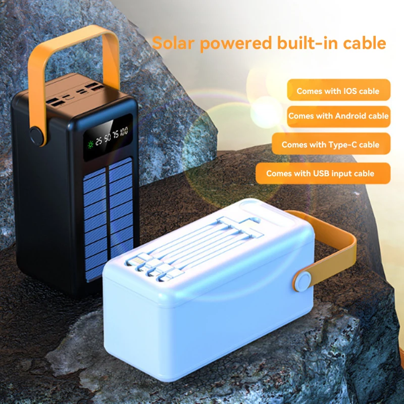 100000mAh Power Bank Portable  - огляд і ціна Solar Charger Panel Foldable