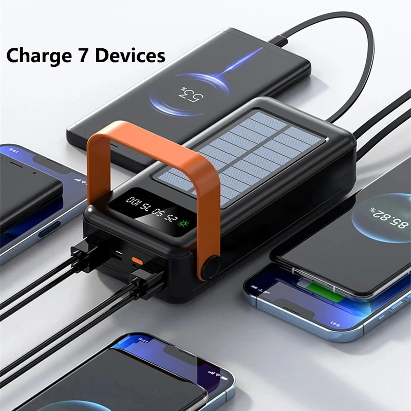 100000mAh Power Bank Portable  - огляд і ціна Solar Charger Panel Foldable