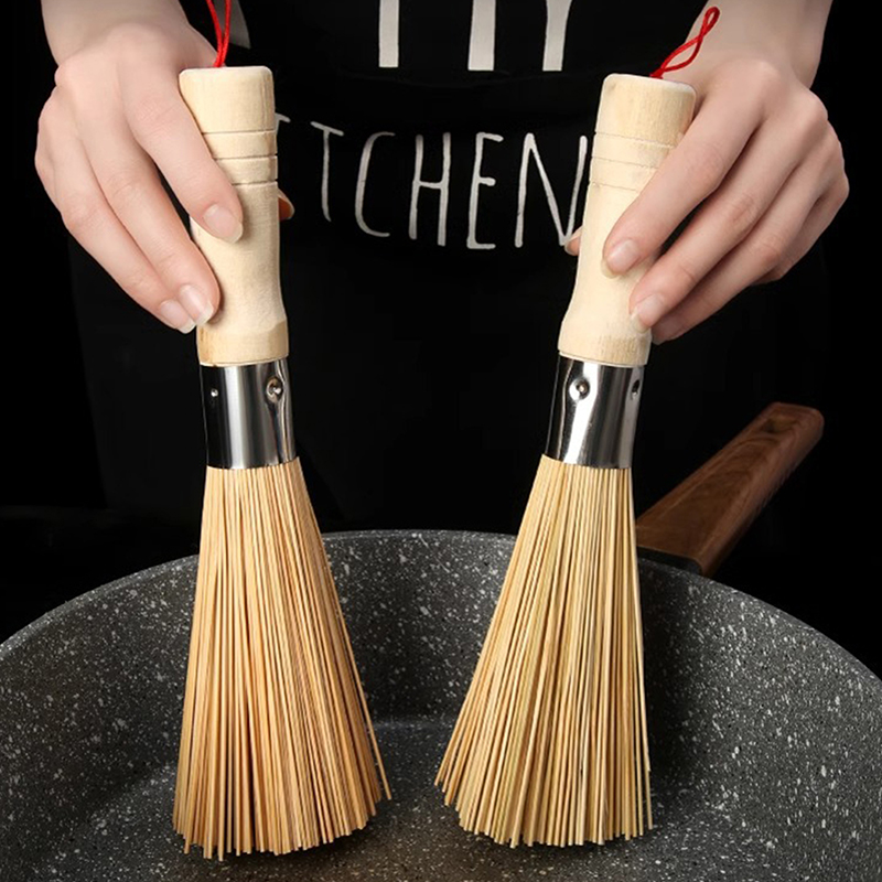 Natural Bamboo Pot Brush Long  - огляд і ціна Dish Brush Bamboo